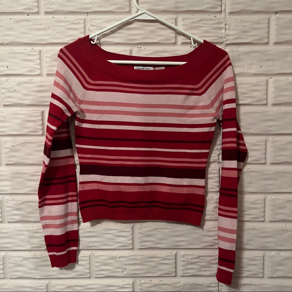 Valentines Striped Long Sleeve Top